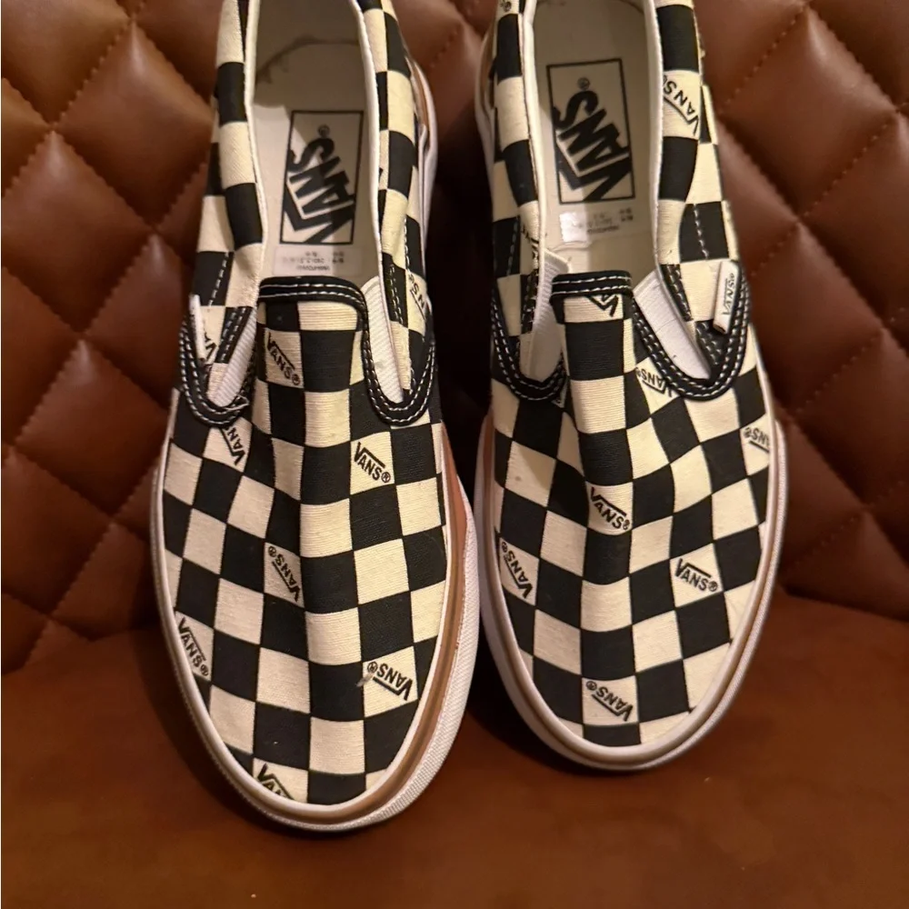 Vans Era Stacked Checkerboard Slip-Ons - Picture 3 of 6